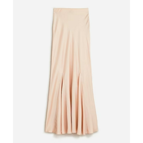 J.Crew Collection drapey slip skirt in featherweight satin - Picture 7 of 15